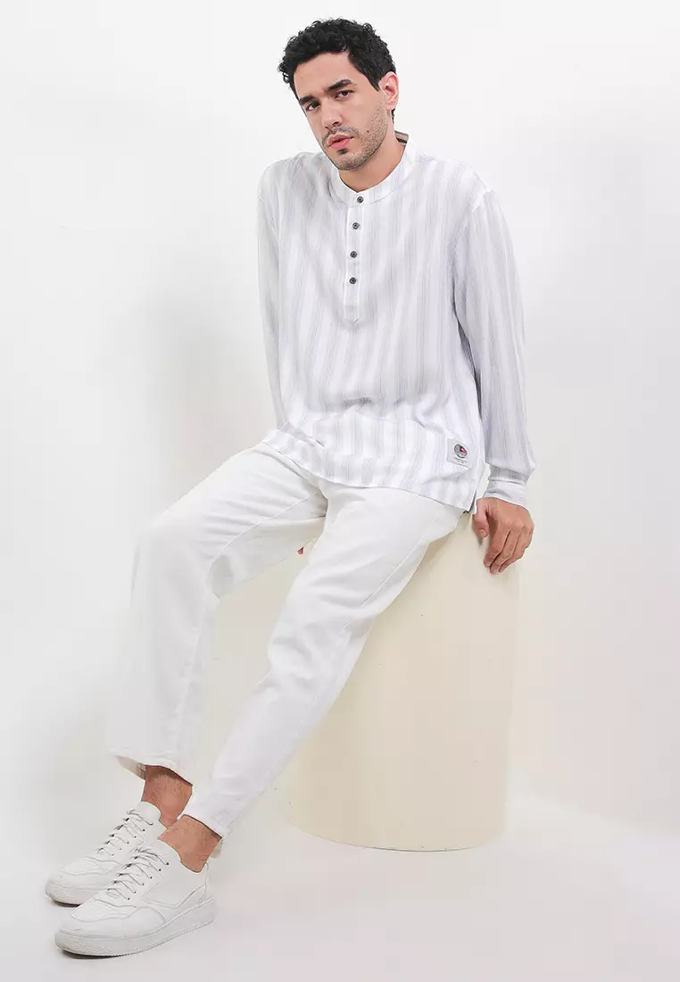 Caspian Vertical Stripe Pattern Shirt