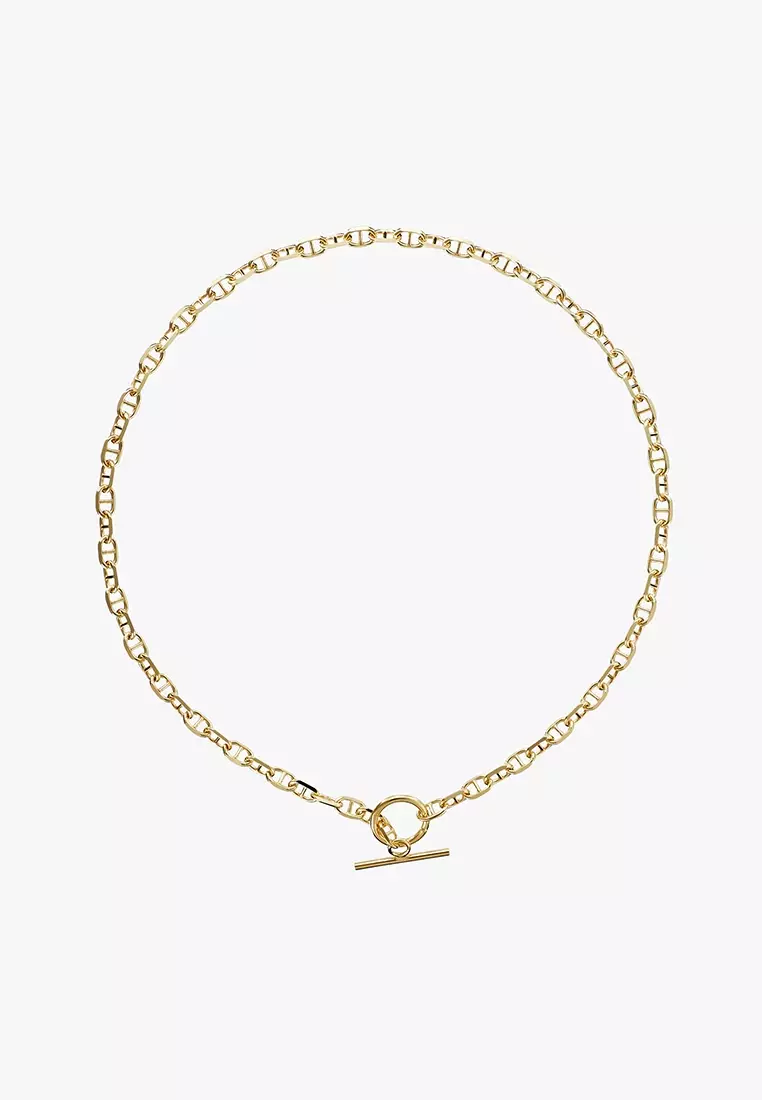 Gold t cheap bar necklace