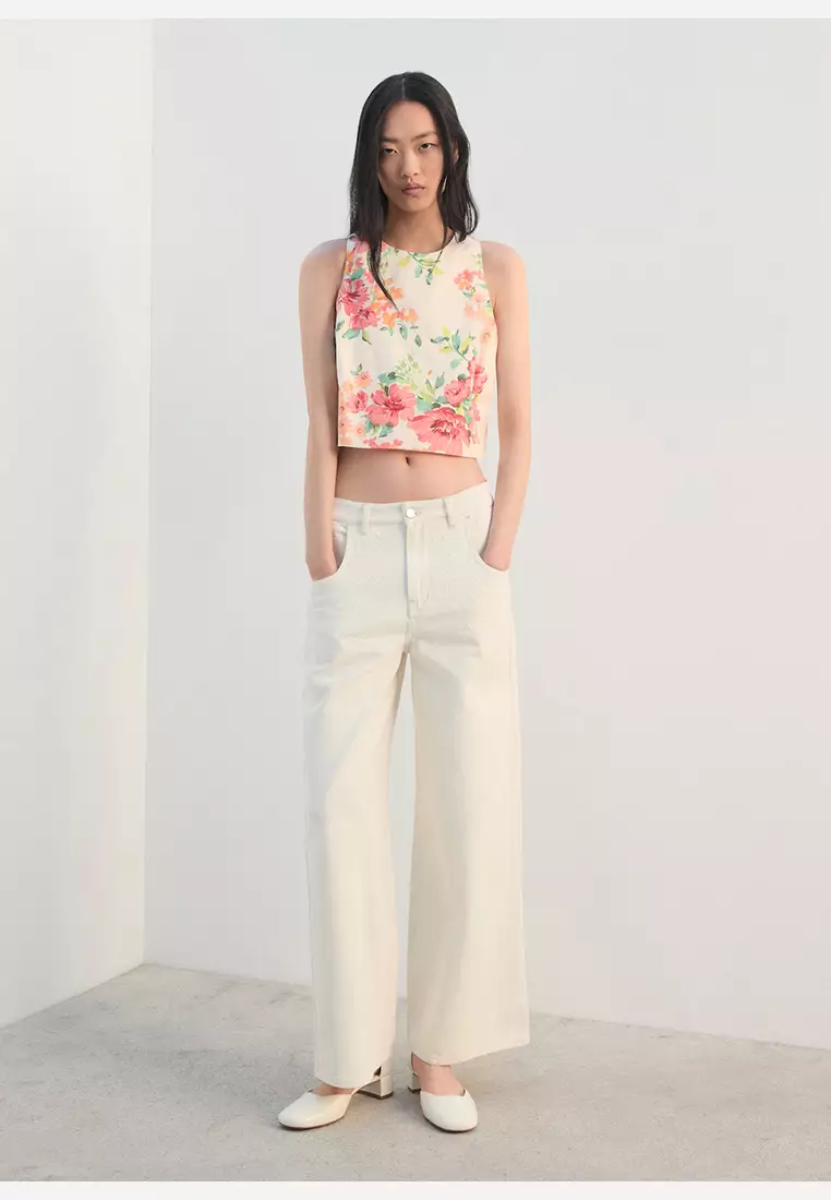 Printed Crop Top