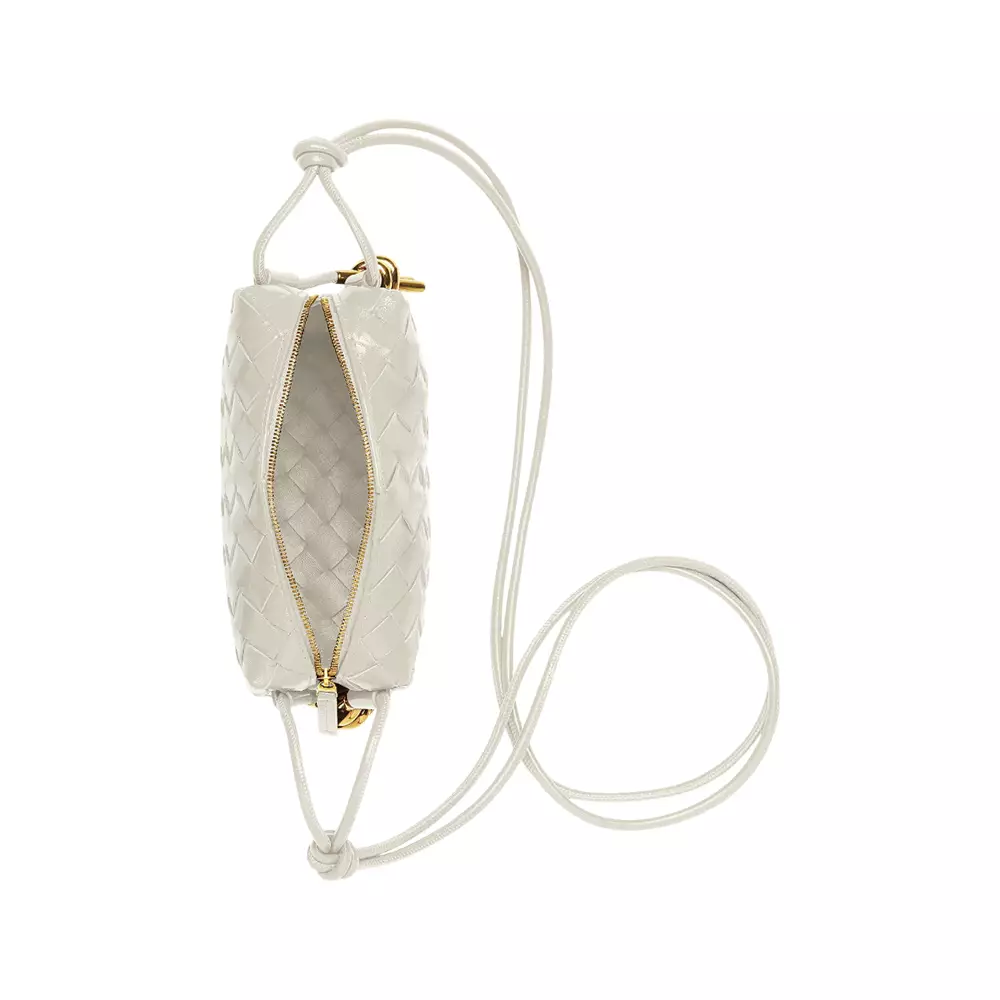 [4.4PRIL KEJUTAN HARGA] Mini Loop Metal Knots Crossbody Bag Bone Ghw