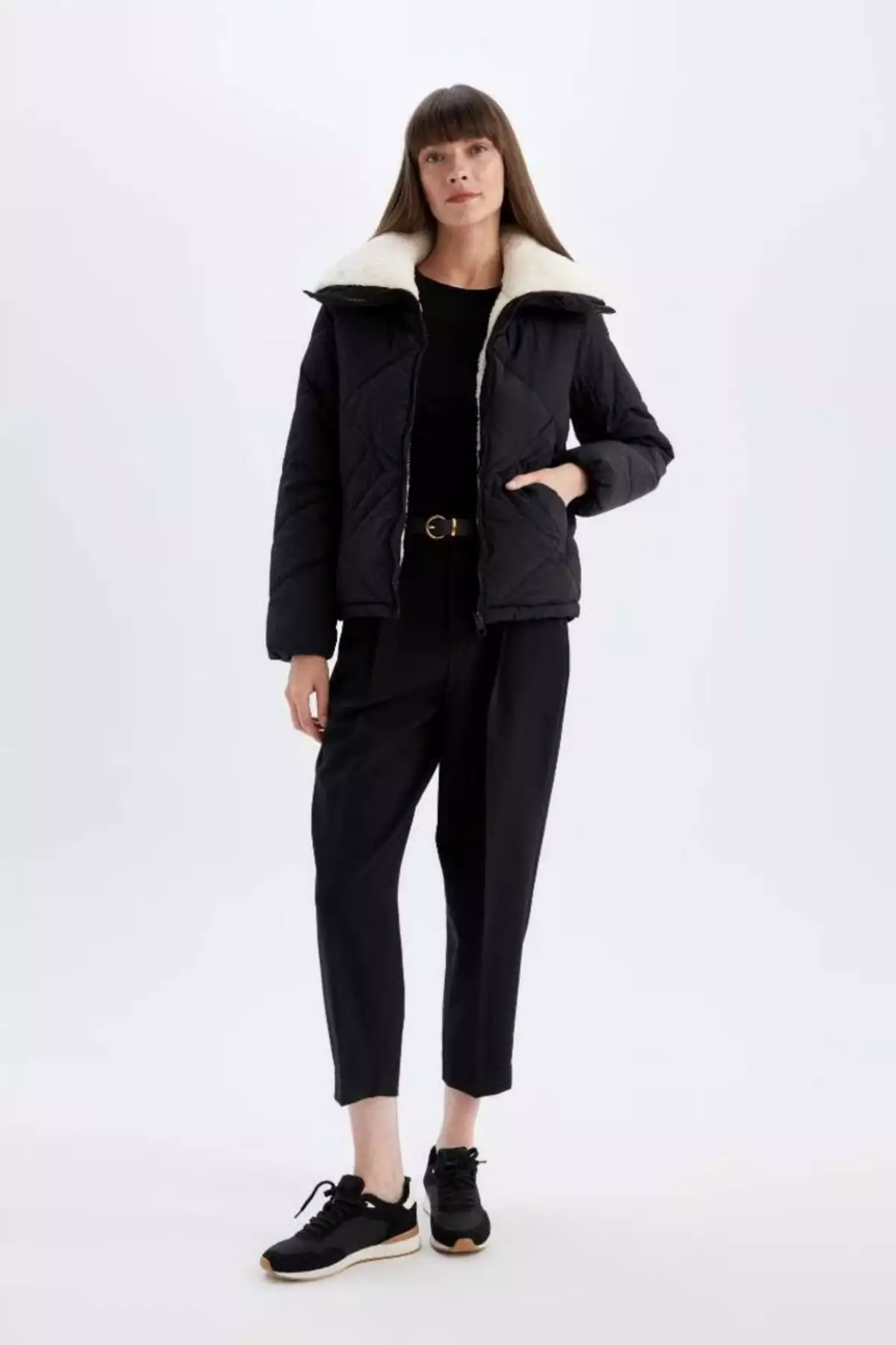 Faux Fur Inside Puffer Jacket