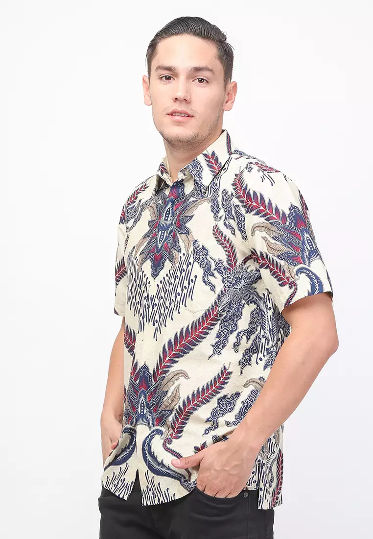 HEM PENDEK AKSA BATIK CARLOS CLARA REGULER FIT