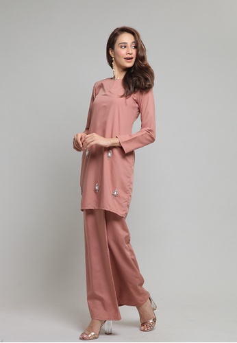 Buy Rory Kurung with Embellishments from Haydena in Brown at Zalora