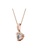 Her Jewellery gold Tri Love Ring Pendant (Rose Gold) - Made with premium grade crystals from Austria 562F1AC74D1955GS_2
