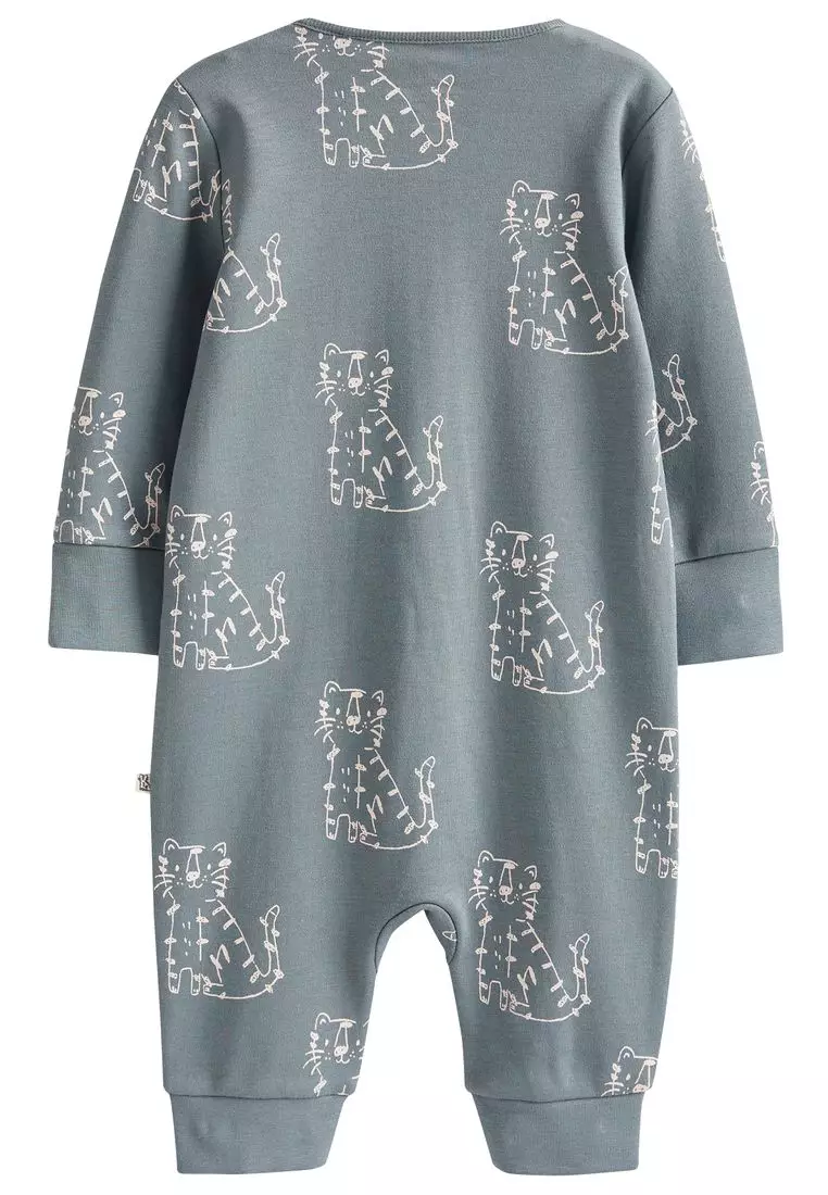 Baby Footless Sleepsuit With Zip 3 Pack