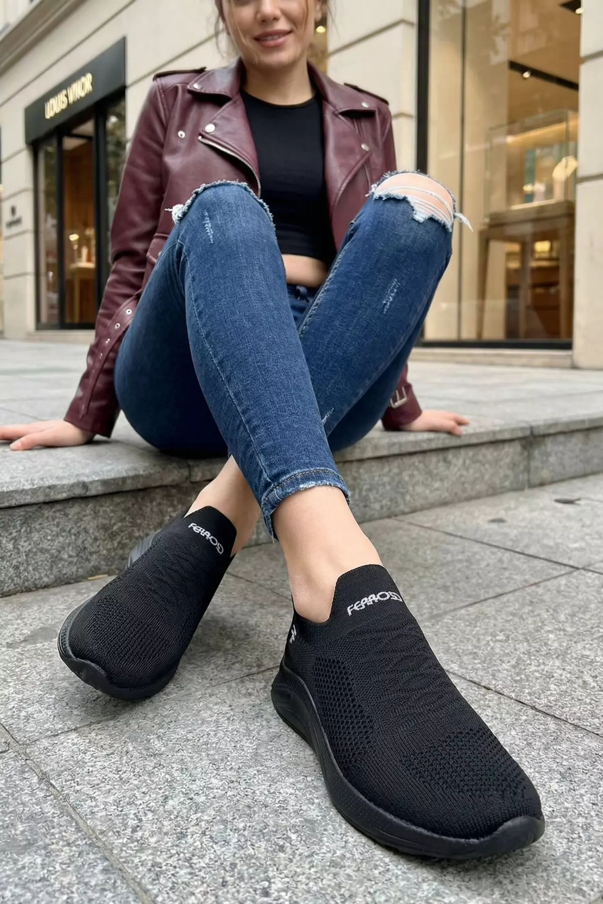 Black-Black Women'S Sneaker 21253