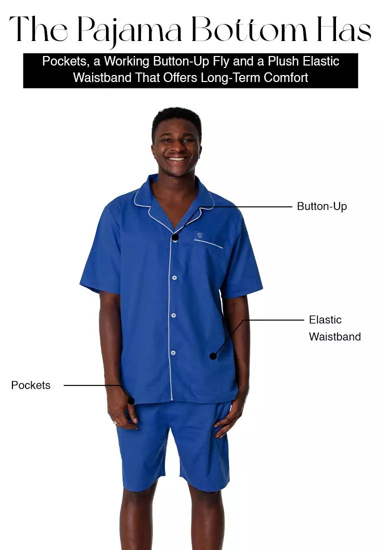 Mens short clearance sleeve pajama set