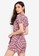 ZALORA pink and multi Short Sleeve Playsuit with Contrast Piping 74F4BAA3AF669EGS_2