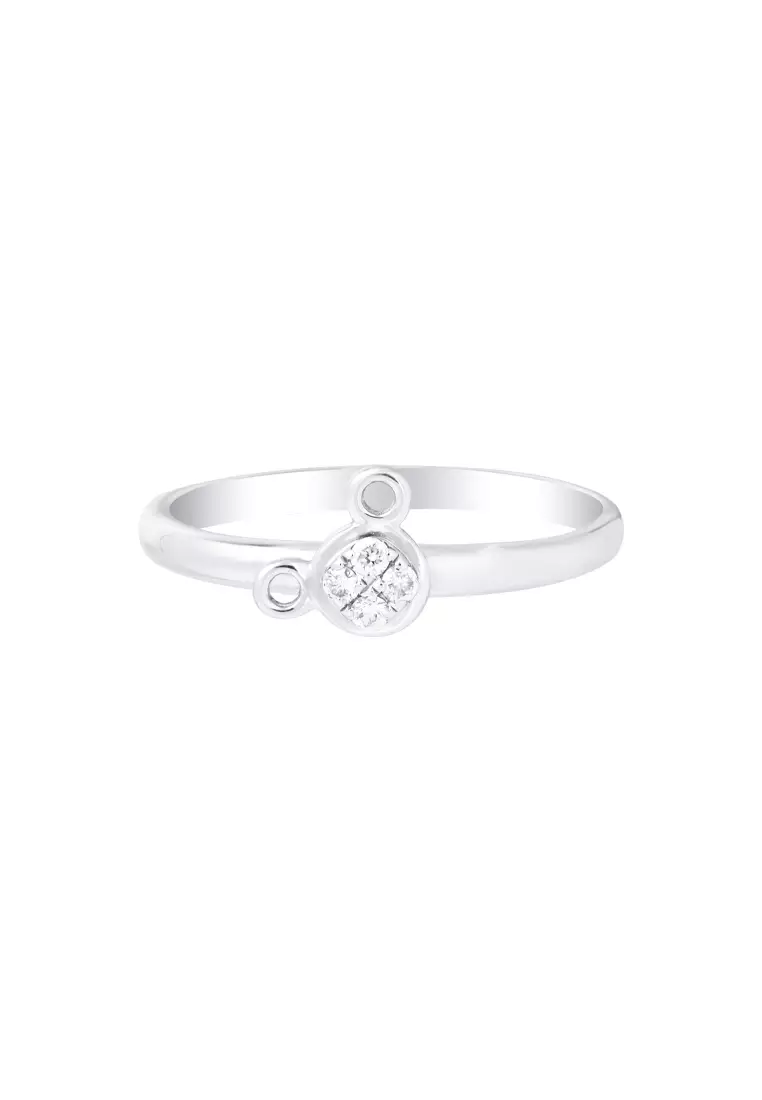 White gold sales minimalist ring