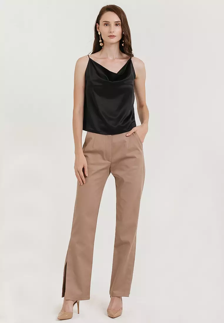 Drapery Tank Top in Black