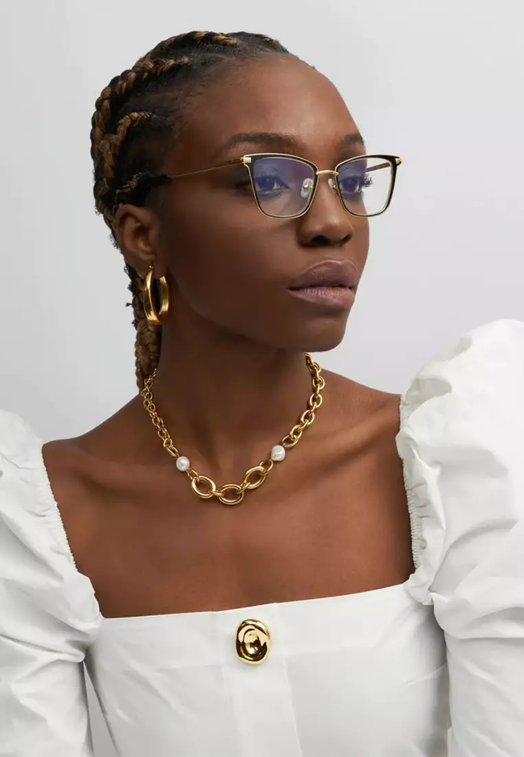 Windsor (OP621-Black) Luxury Anti-Radiation/Computer Eyeglasses from London for Women