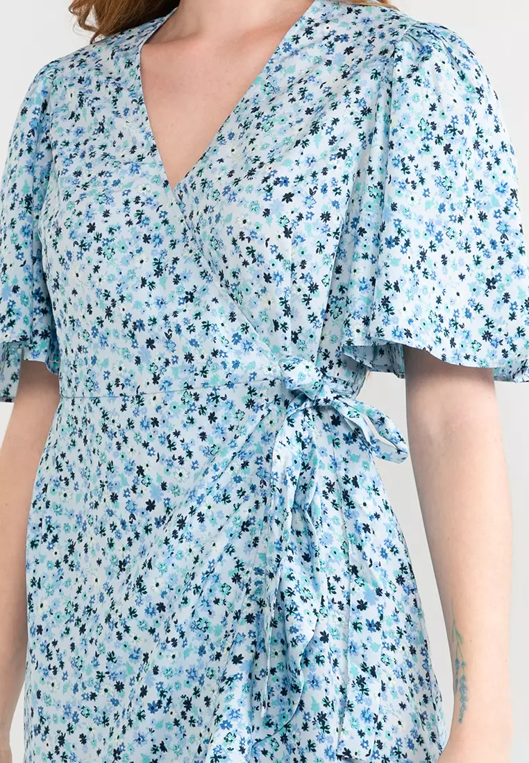Buy Vero Moda Emma Short Sleeves Short Wrap Dress 2024 Online | ZALORA ...