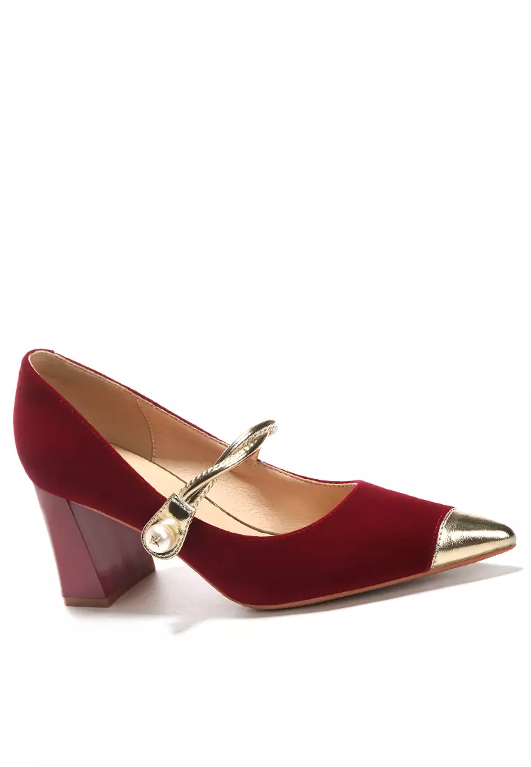 Discount on Twenty Eight Shoes  shoes - SKU: 7CM Twist Strap Suede Mary Jane Shoes BY873-26