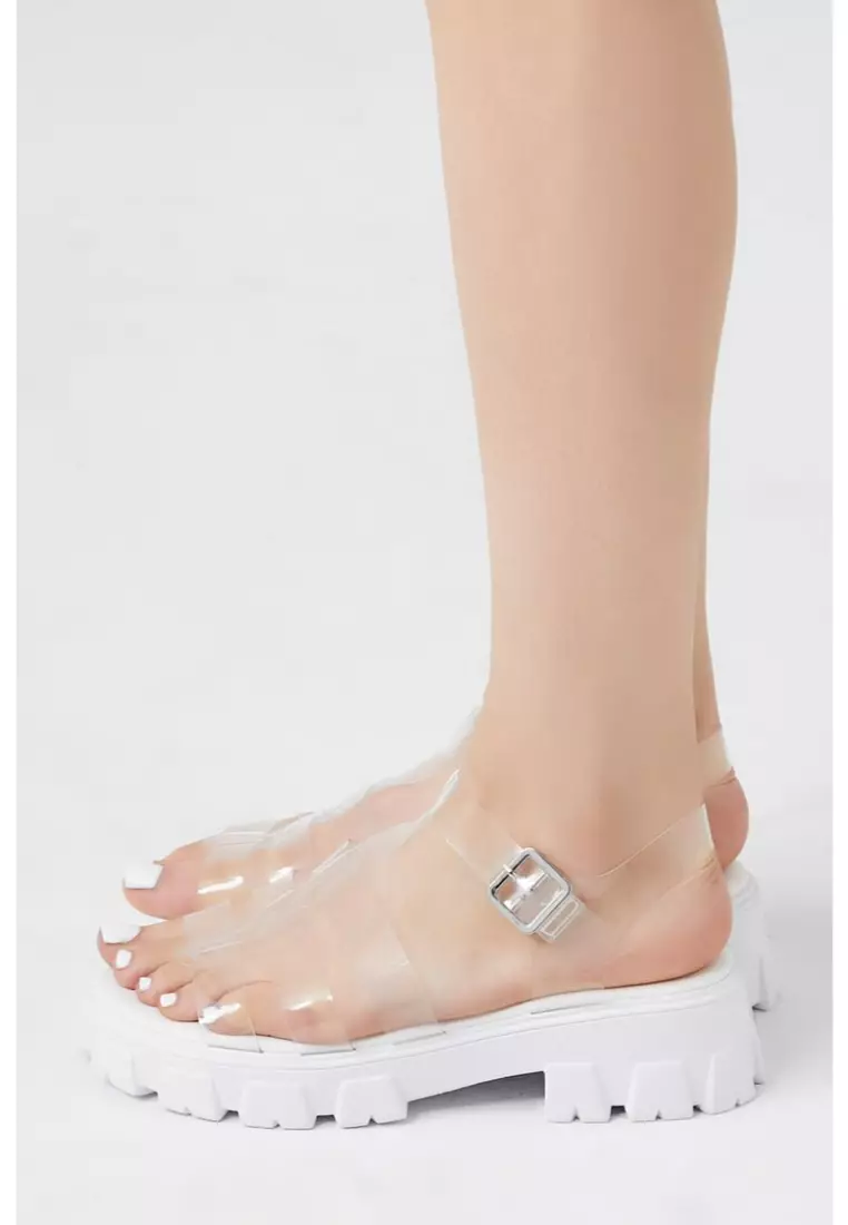 Caged jelly sandals womens outlet