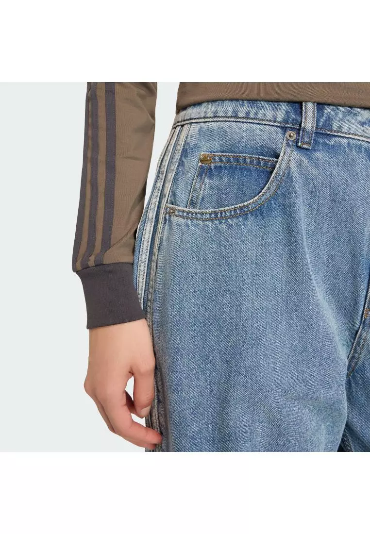 Lifestyle HIGH RISE BARREL LEG DENIM PANT Women Blue KQ6476