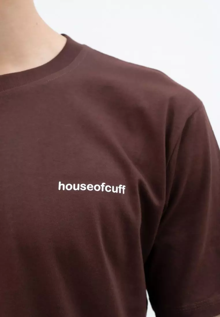 Kaos Polos Pria Premium Katun Combed Lengan Pendek Coklat