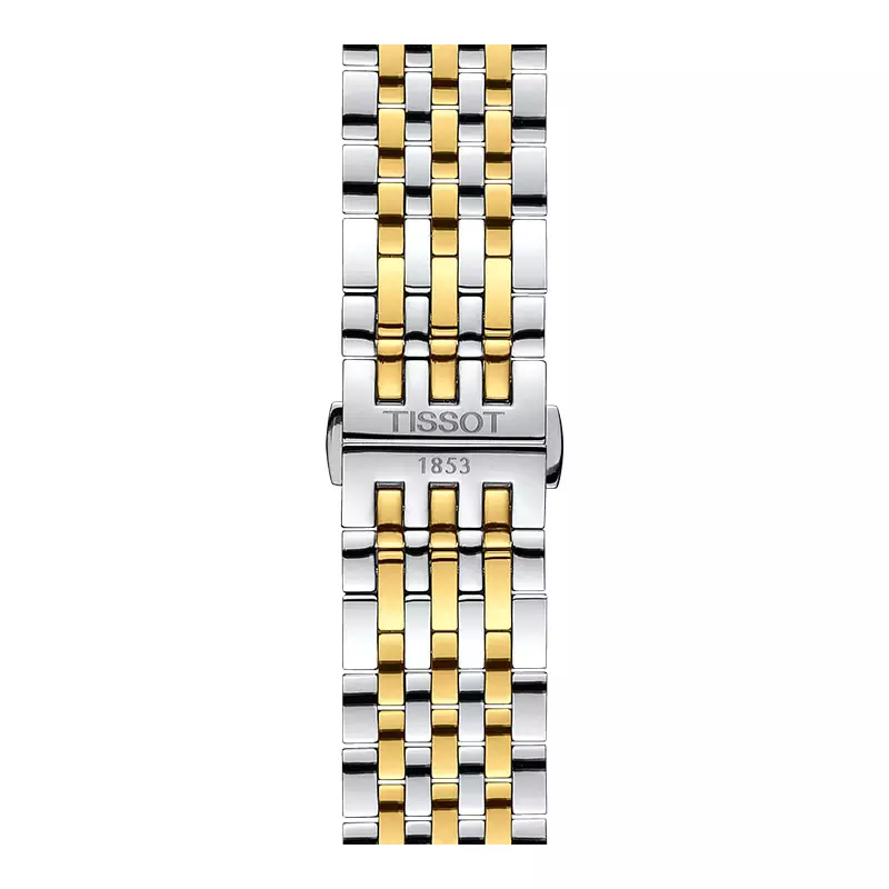Jam Tangan Pria Tissot Tradition Powermatic 80 Open Heart T-Classic T063.907.22.038.00 Stainless Steel Strap