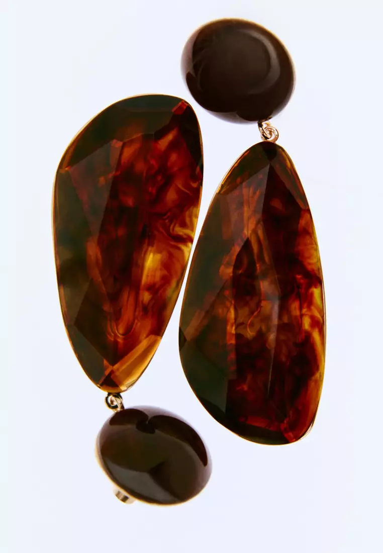 Resin Pendant Earrings