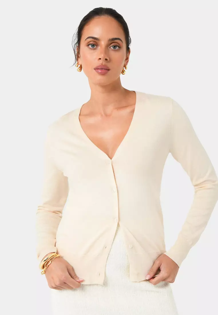 Nicolette V-Neck Knit Cardigan