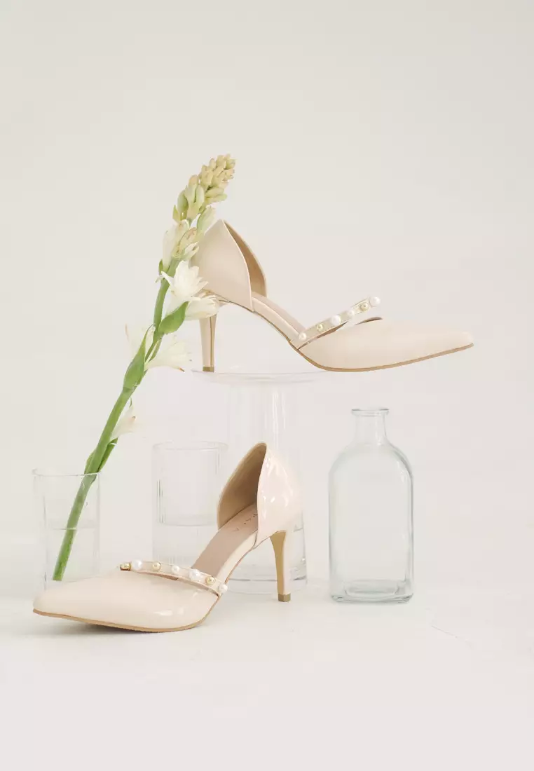Kasia Pump Heels Stiletto with Pearls