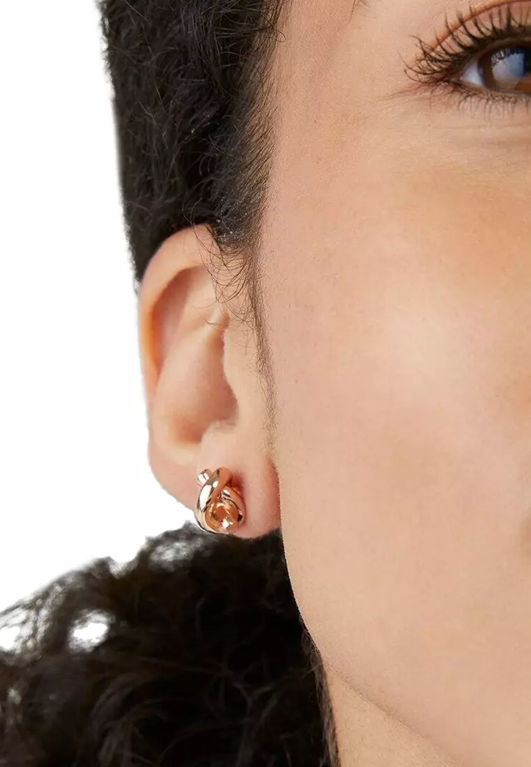 Kate spade sailor new arrivals knot earrings silver