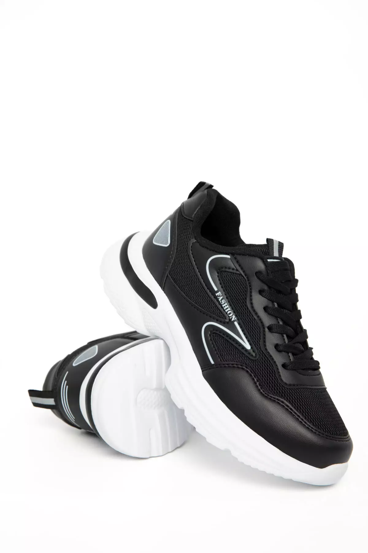 Black-White Women'S Sneaker 21272