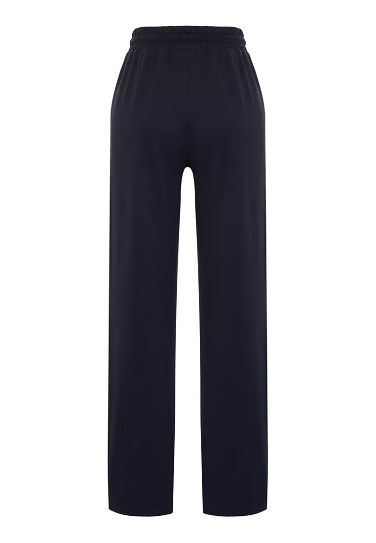 Elastic Wide Leg Pants