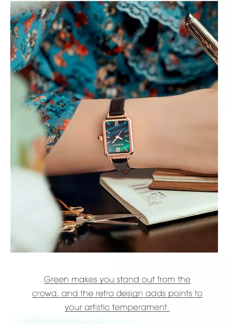 jam tangan wanita fashion bisnis mewah anti air tali kulit jam tangan cewek