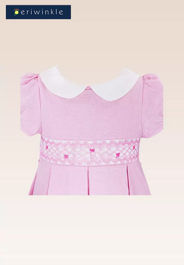 Merina Baby Girls Pink Smocked Dress