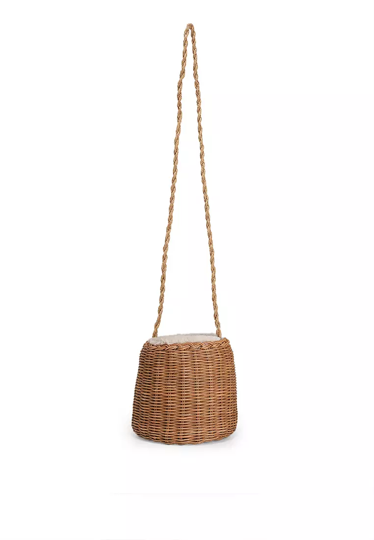 Rattan Bucket Bag