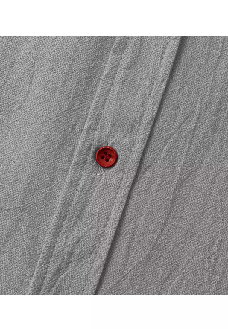 Loose Square-neck Linen Shirt YL-SKD01