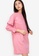 ZALORA BASICS pink Tiered Sleeve Mini Dress 9B2B7AADBE1FF7GS_1