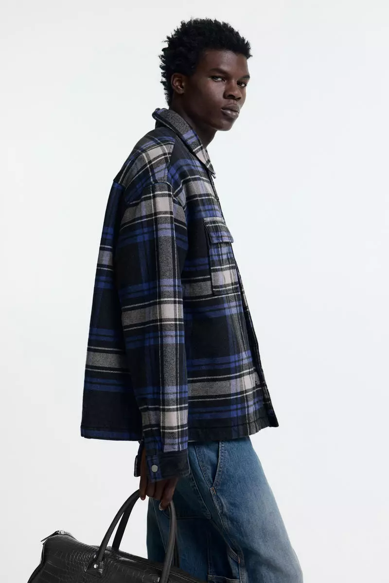 Oversized Fit Flannel overshirt