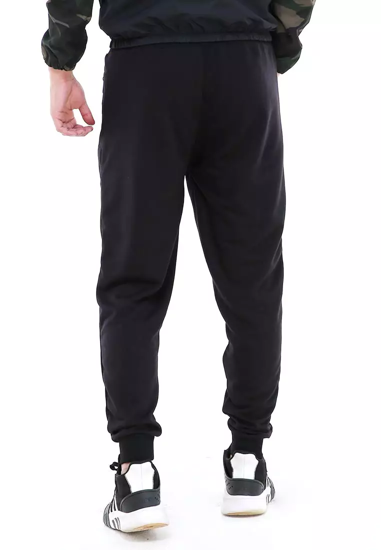 Locko Celana Panjang Jogger Pria Plain Sporty Casual Long Pants Material Babyterry ORIGINAL - Black