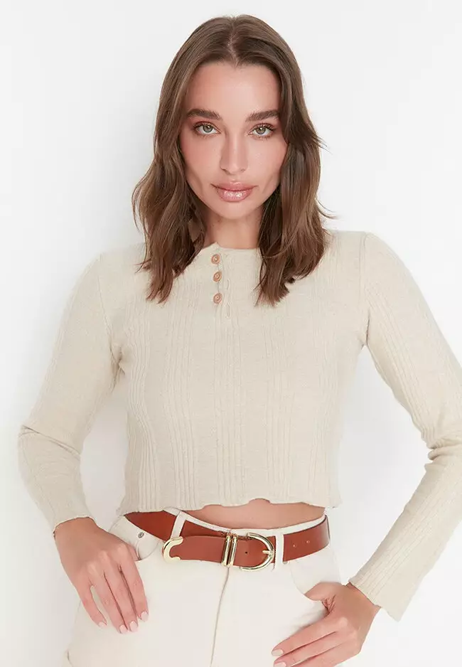 Buy Trendyol Crop Jumper 2024 Online ZALORA Singapore