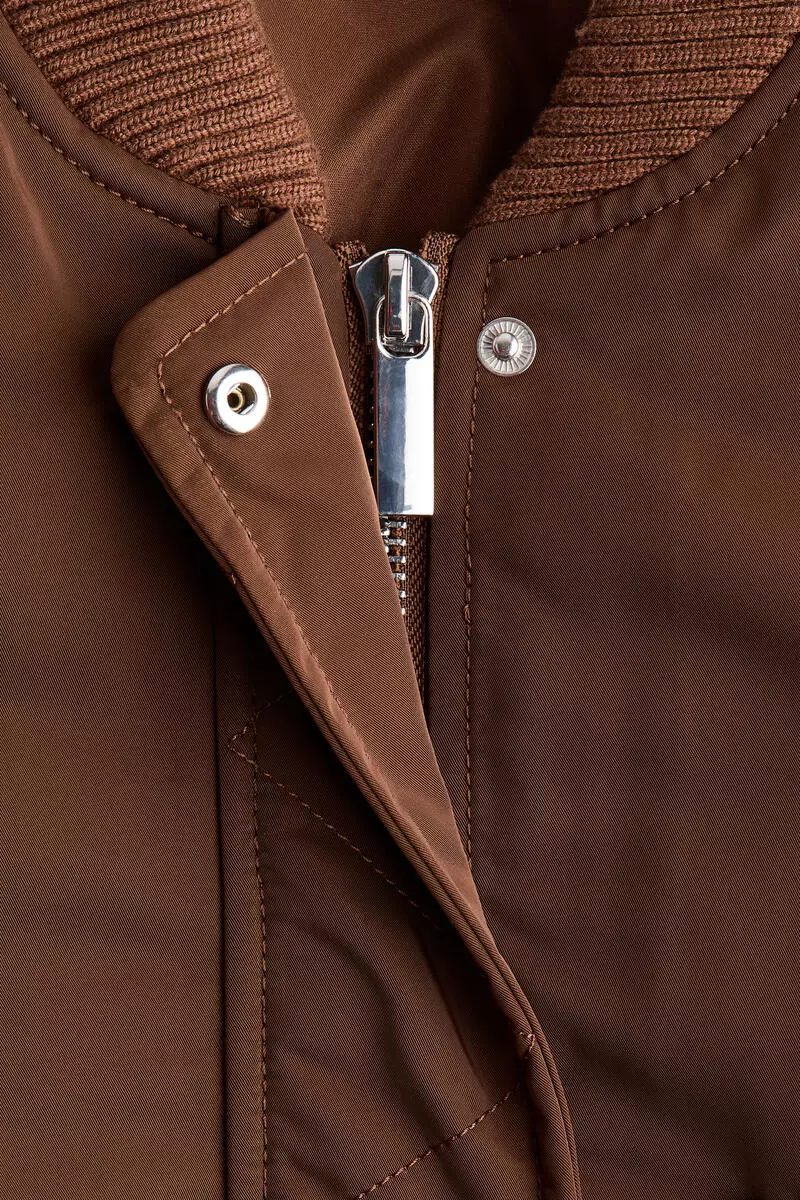 Padded bomber jacket