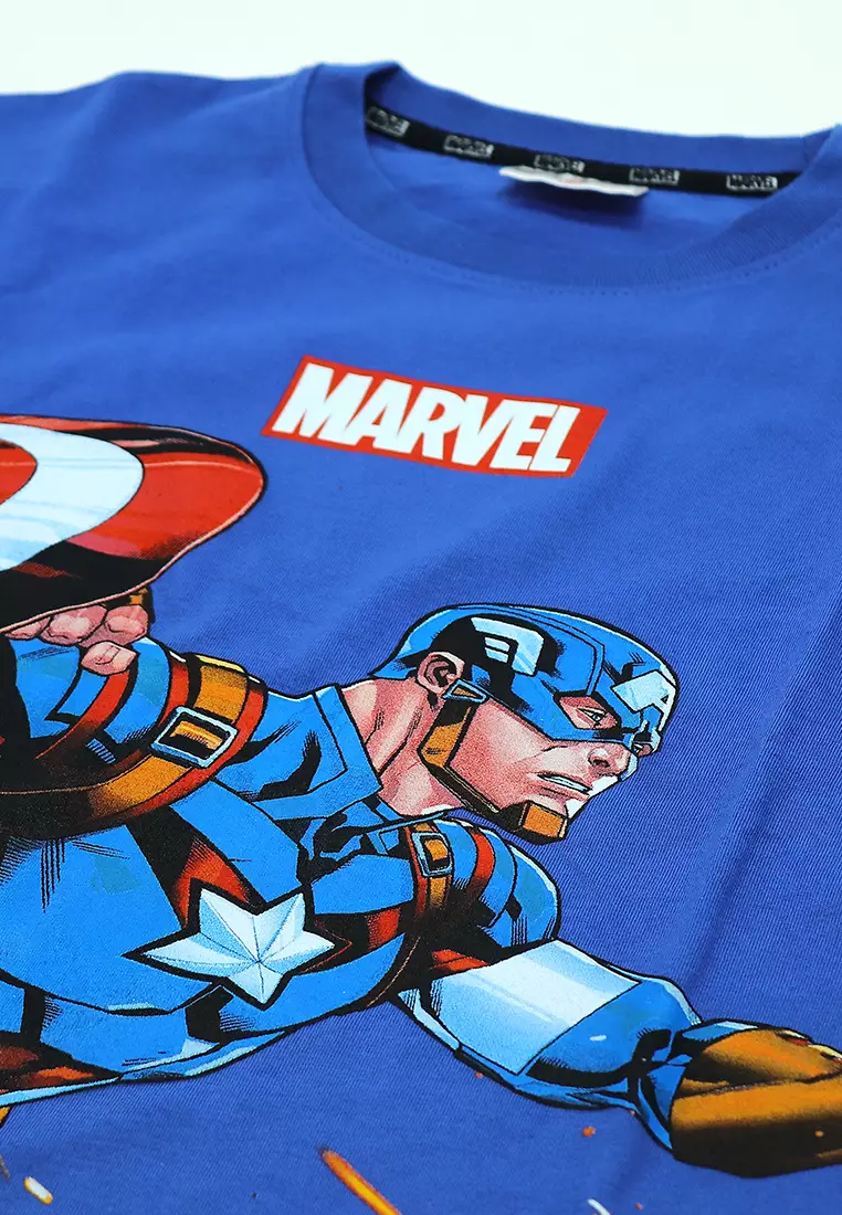 Boys Licensed Oversize Graphic T-Shirt "Blast Captain America"