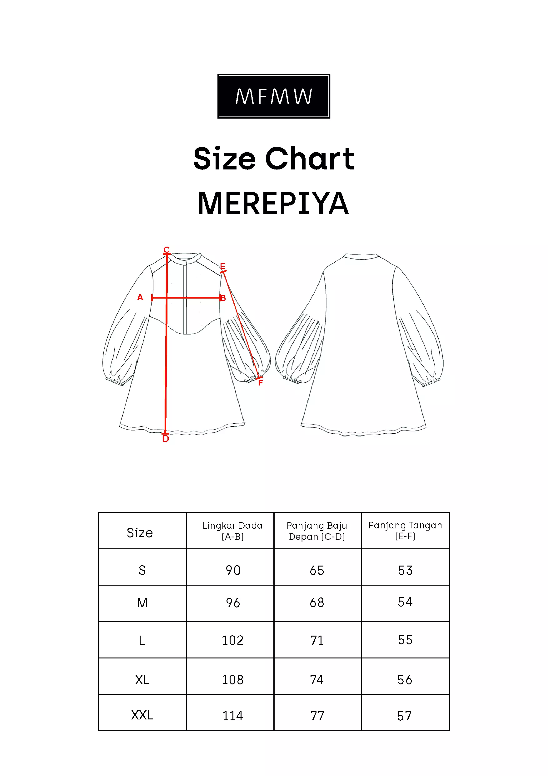 MFMW Merepiya Atasan Blouse Peach Motif Bunga