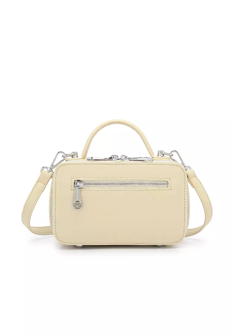 Women's Logo Top Handle Bag / Sling Bag / Crossbody Bag (Tas Selempang / Tas Tangan) - Kuning