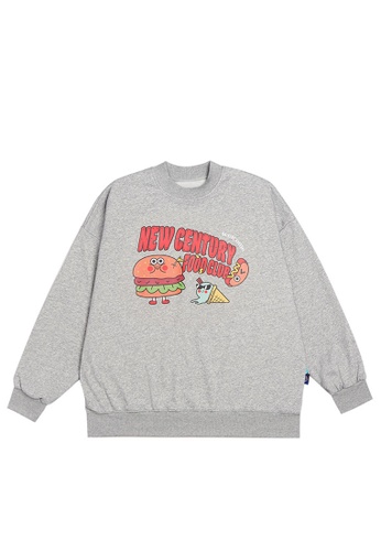 Twenty Eight Shoes grey Cartoon Printed Casual Hoodies 4058W21 11CDCAACC5002CGS_1