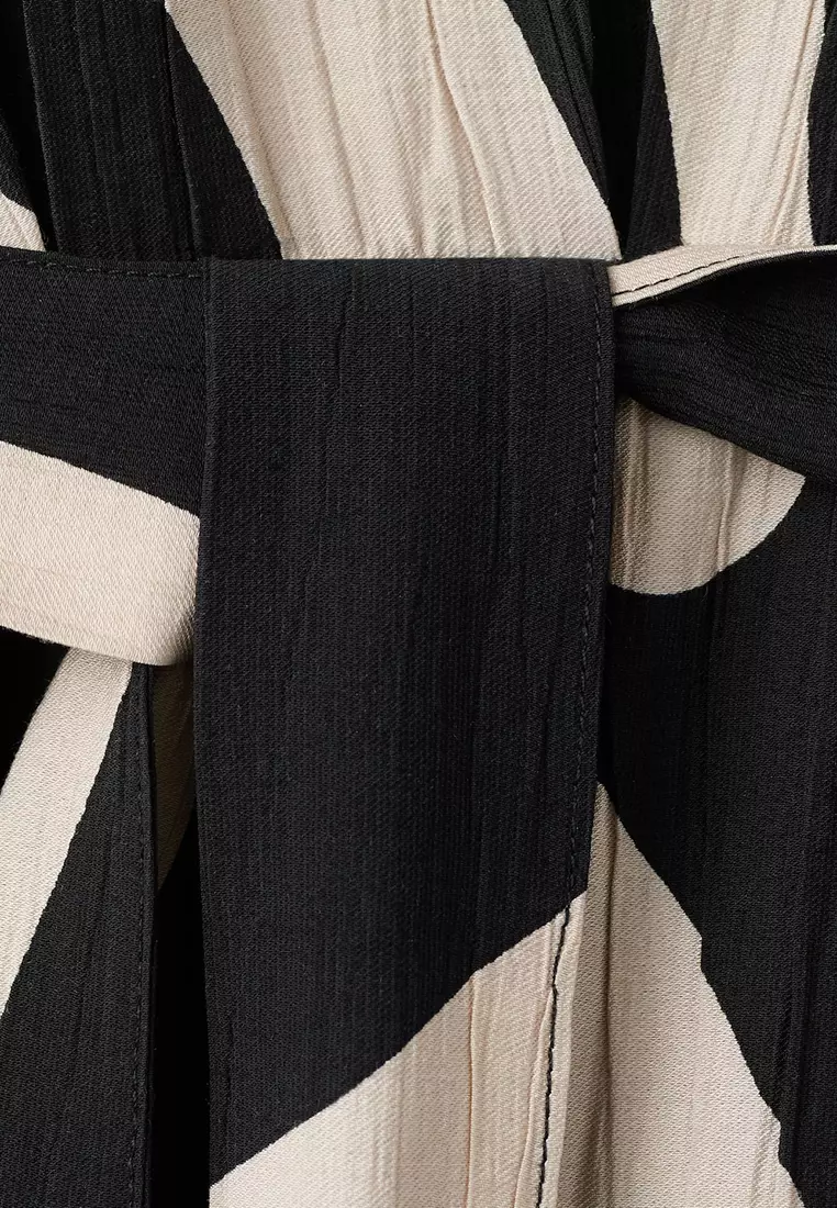 Long Printed Shirt Dress