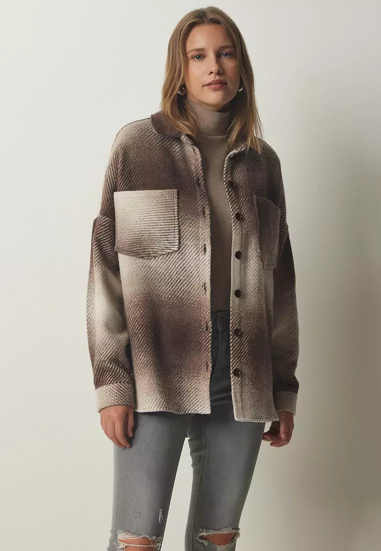 Lumberjack Oversize Stamped Shirt Jacket