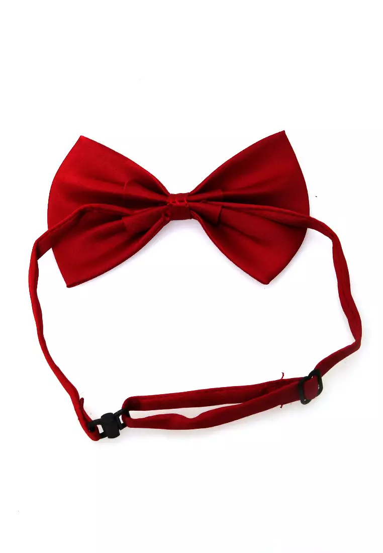 Rosarie Aksesoris Fashion Anak Pria Dasi Kupu-Kupu Tali Kecil Kid Bowties Material Polyester ORIGINAL - Maroon