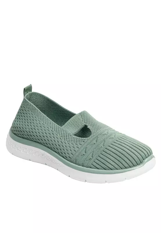 Dr. Kevin Sepatu Olahraga Sport Wanita Sneakers Rajut Slip On 559-003