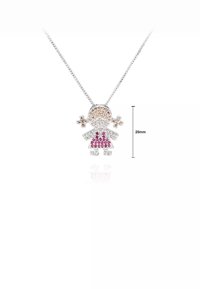 Girl pendant clearance necklace