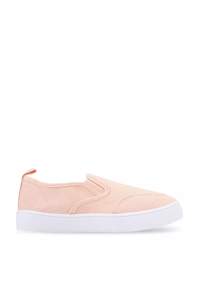 Womens pink plimsolls hot sale