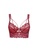 ZITIQUE red Women's Sexy Ultra-thin 3/4 Cup Non-Sponge Push Up Bra Lace Lingerie Set (Bra and Underwear) - Red 683BCUS0B543D1GS_2