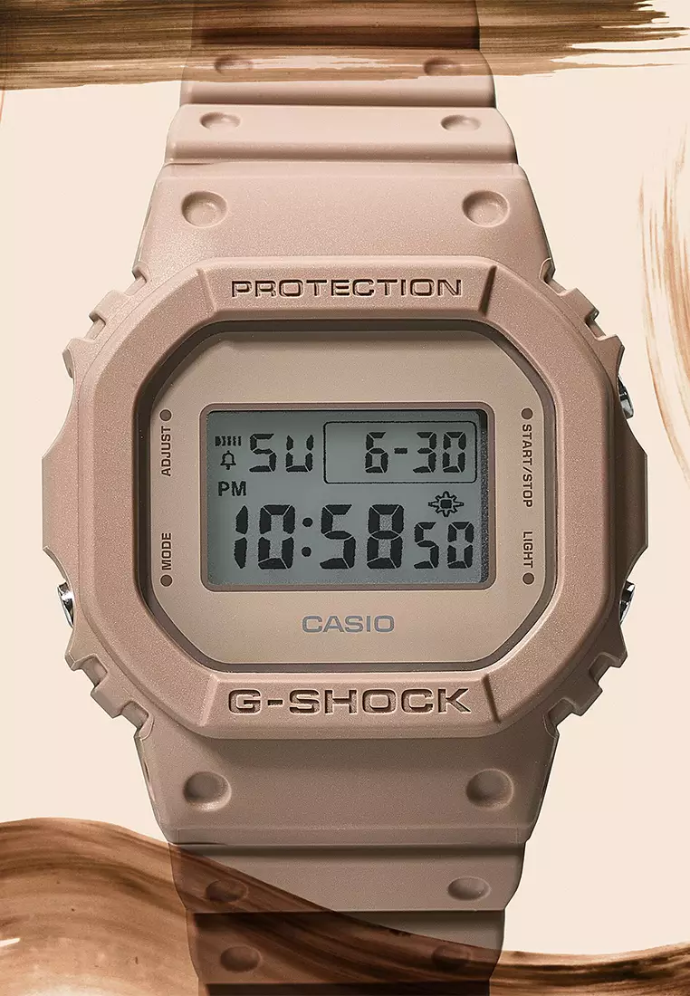 Casio G-Shock DW-5600NC-5D Jam Tangan Digital Pria - Brown Resin Strap