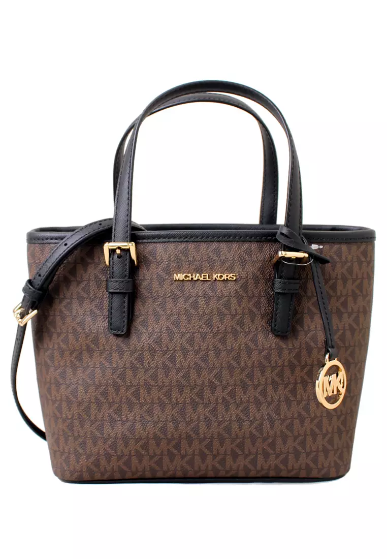 Travel Crossbody Michael Kors Jet Set Travel Tasche Schwarz Tote