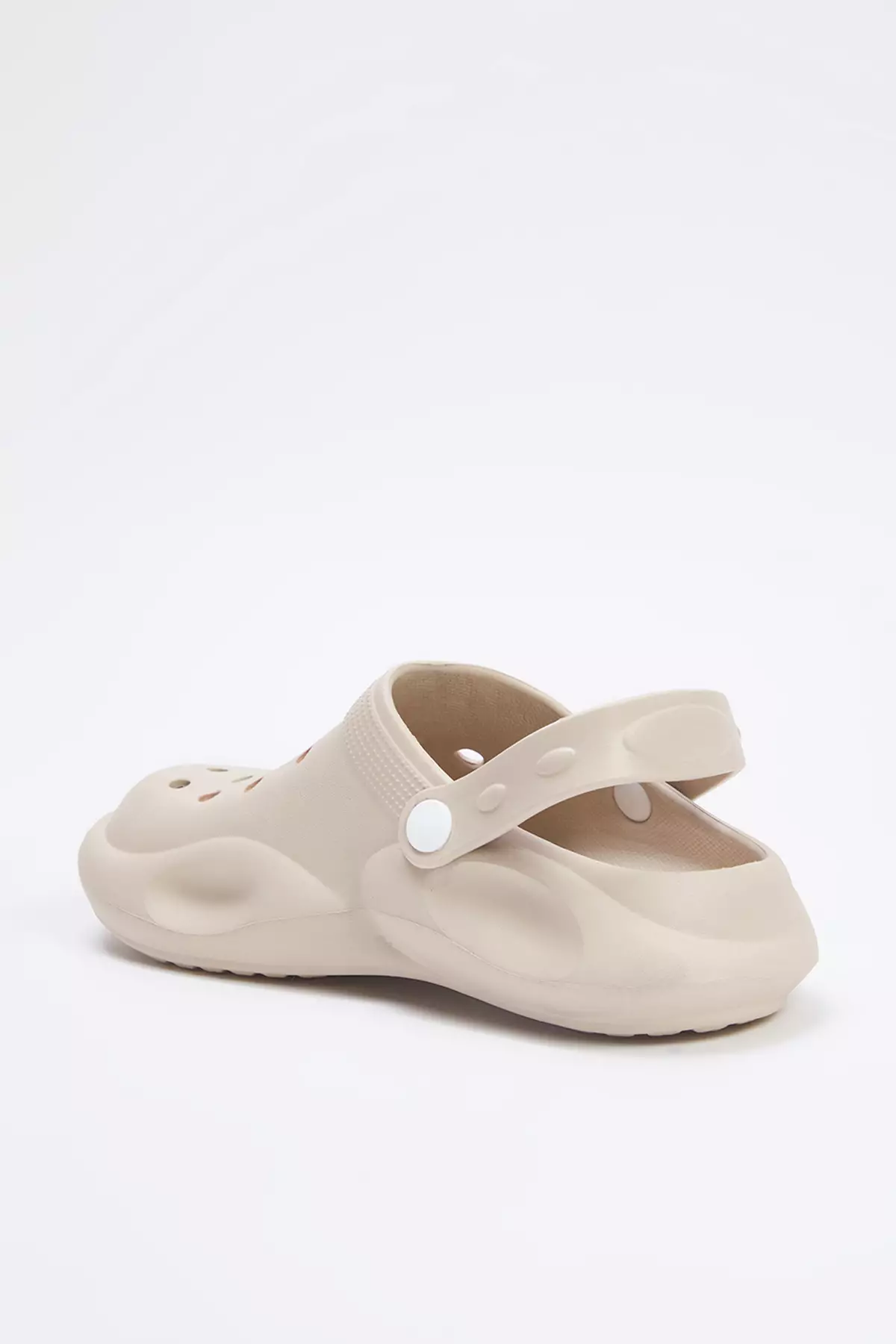 Beige Light Sole Eva Women's Flat Closed Front Sandals Slippers Takss25Sd00031